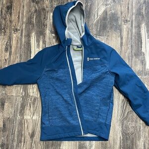 Free Country Kids Blue and Gray Raincoat